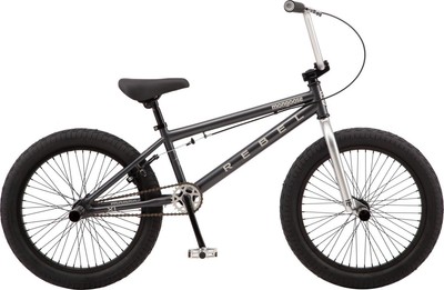 black and gray bmx bike